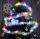 Beteala Craciun cu LED, 2 m x 5 cm, PVC, alimentare baterii, multicolora
