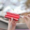 Afișaj număr telefon pentru bordul masinii, reglabil, functie odorizant, metalic, rosu