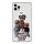 Husa Apple iPhone 12 Pro, Printed Glass, sticla + TPU, model Super Mom