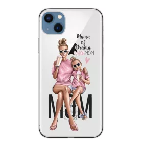   Husa Apple iPhone 12 , Printed Glass, sticla + TPU, model Mama of Drama