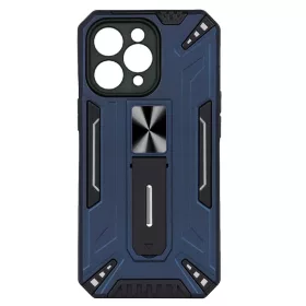   Husa protectie Apple iPhone 11 Pro, Defender 4, rezistenta la socuri, suport stand, albastru inchis