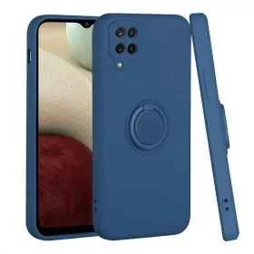   Husa protectie Finger Ring pentru Samsung Galaxy A12, albastra