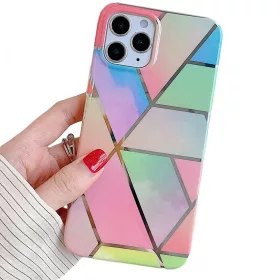   Husa protectie Geometric Marble pentru Apple iPhone 12 Pro, model 1