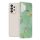 Husa protectie Samsung Galaxy A32 5G, Marble Series, verde/auriu