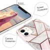 Husa protectie compatibila cu Samsung Galaxy A32 5G Soft IMD TPU Marble Geometric Alb