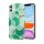 Husa protectie compatibila cu Huawei P Smart 2021 Soft IMD TPU Marble Geometric Verde