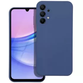   Husa Samsung Galaxy A32 5G Luxury Silicone, catifea in interior, albastru inchis