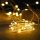 Instalatie Craciun, 2 m, alb cald, 20 Led-uri, functionare cu baterii