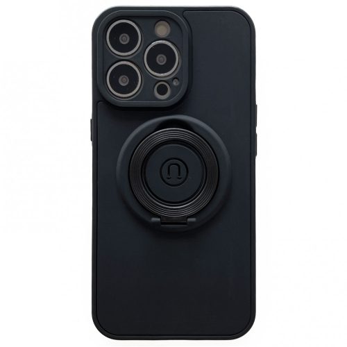 Husa protectie MagSafe TPU pentru Apple iPhone 13 Mini, protectie camere, neagra