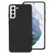 Husa Samsung Galaxy S21 5G, Luxury Silicone, catifea in interior, neagra