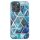 Husa protectie compatibila cu Huawei P30 Lite Soft IMD TPU Marble Geometric Albastru
