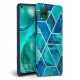 Husa protectie Huawei P40 Lite E, Marble Mosaic, albastra