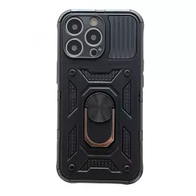   Husa de protectie pentru  Apple  iPhone 13 Pro Defender Model 4 cu suport de culoare Negru