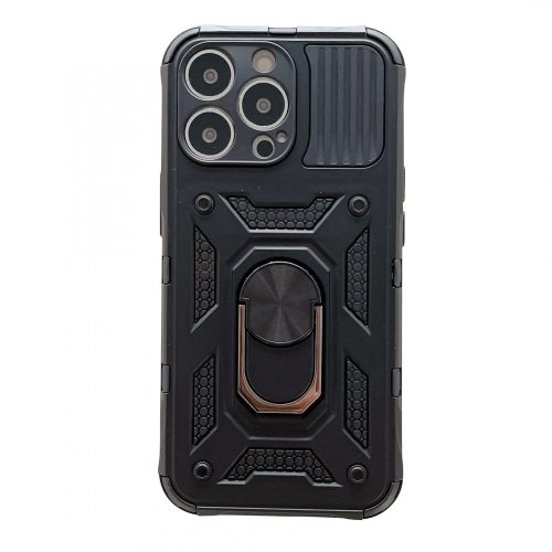 Husa de protectie pentru  Apple  iPhone 13 Pro Defender Model 4 cu suport de culoare Negru