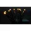 Instalatie de Craciun cu baterii tip liniar, 2 jocuri de lumini, fir verde 1 m 10 LED -uri, alb cald