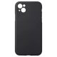 Husa Apple iPhone 13, Luxury Silicone, catifea in interior, protectie camere, negru