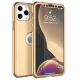 Husă Full Cover 360° pentru Apple iPhone 13 Pro Max (față + spate + sticlă), aurie