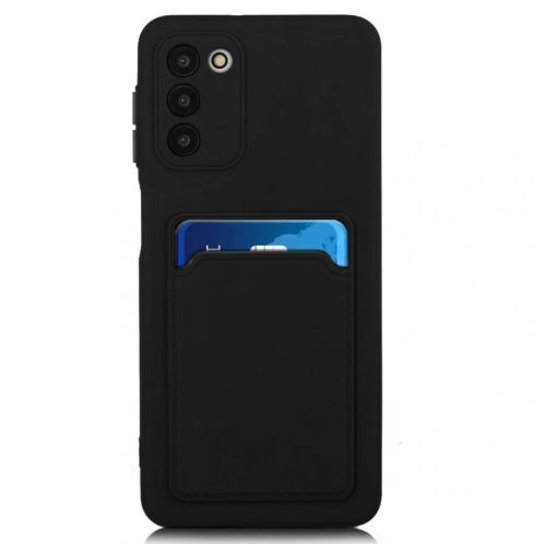 Husa protectie Card Case pentru Samsung Galaxy S20 FE (Fan Edition), buzunar pentru carduri/cartele, neagra