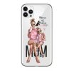 Husa Apple iPhone 13 Pro Max, Printed Glass, sticla + TPU, model Mama of Drama