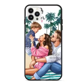   Husa Apple iPhone 12 Pro, Printed Glass, sticla + TPU, model Family is Forever