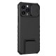 Husa Apple iPhone 11, Defender Camshield, stand expunere, protectie camera, neagra