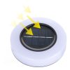 Lampa solara LED, sub forma de cerc, pentru gazon sau gradina, Rezistenta la apa, Alb cald