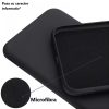 Husa Huawei P40 Lite Luxury Silicone, catifea in interior, protectie camere, negru