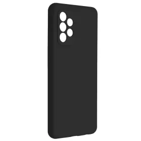   Husa Samsung Galaxy A53 5G, Luxury Silicone, catifea in interior, protectie camere, neagra