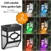 Lampa solara cu senzor Geometric, IP65, Lumina colorata