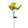 Lampa solara LED pentru gradina, Floarea Soarelui cu 3 flori, inaltime 70 cm