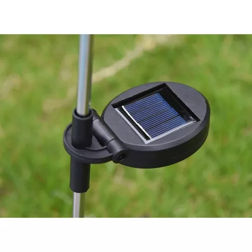 Lampa solara LED pentru gradina, Floarea Soarelui cu 3 flori, inaltime 70 cm