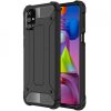 Husa protectie Samsung Galaxy A51, Armor Case, hibrid (TPU + Plastic), neagra