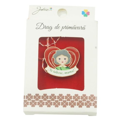 Brosa Mica in Cutie Te Iubesc Mama