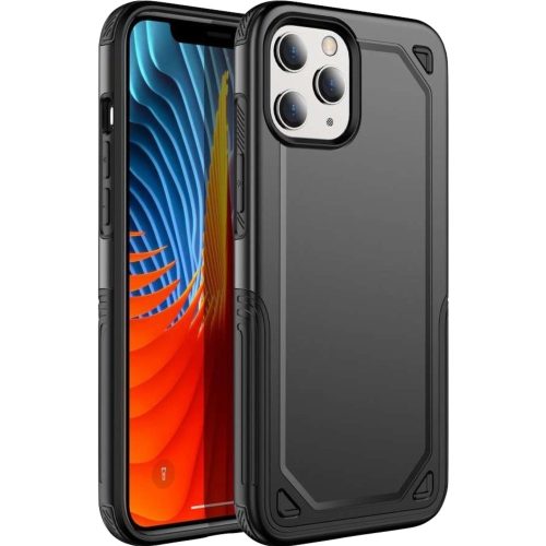 Husa de protectie Flippy pentru Apple iPhone 11 Defender Model 2, Negru