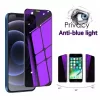 Folie sticla Apple iPhone 14 Pro, Full Glue Privacy Anti-Blue Ray, margini negre