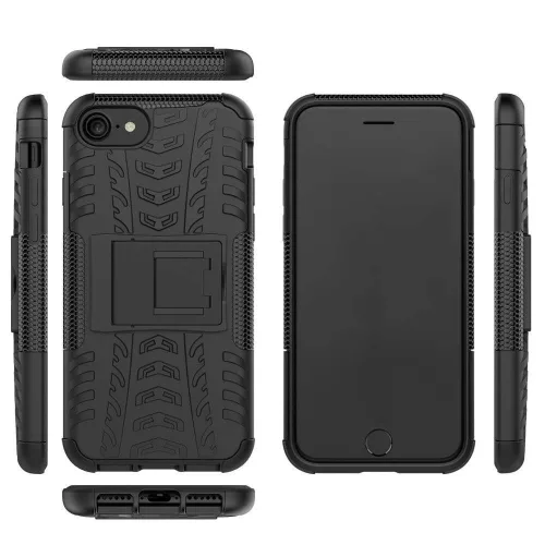 Husa Flippy Apple iPhone 11 Defender Model 3 cu Suport, Negru