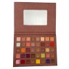 Paleta de farduri cu 40 de culori pigmentate, maro cu sclipici