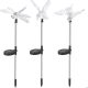 Set 3 Lampi Solare LED tip pasare-fluture-libelula, Inaltime 43 cm