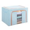 Cutie de depozitare pliabila cu fermoar, 24 litri, material textil, 40 X 30 X 20 cm, albastru deschis