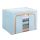 Cutie de depozitare pliabila cu fermoar, 24 litri, material textil, 40 X 30 X 20 cm, albastru deschis