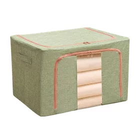  Cutie de depozitare pliabila cu fermoar, 24 litri, material textil, 40 X 30 X 20 cm, verde