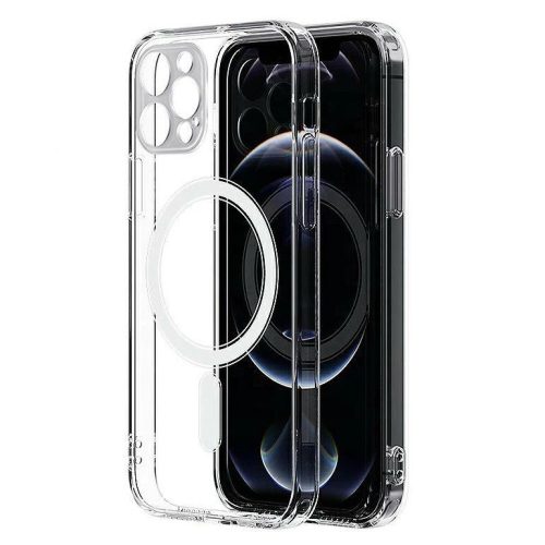 Husa de protectie pentru Apple iPhone 11, compatibila MagSafe, protectie camera, transparenta