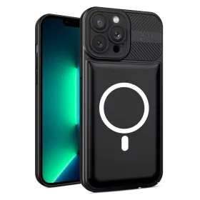   Husa Apple iPhone 14, Urban Series, prindere suport auto magnetic, antisoc, neagra