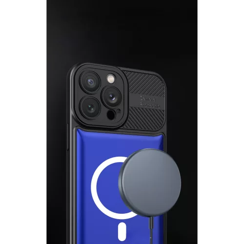 Husa Apple iPhone 12, Urban Series, prindere suport auto magnetic, antisoc, albastra