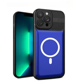   Husa Apple iPhone 13, Urban Series, prindere suport auto magnetic, antisoc, albastra