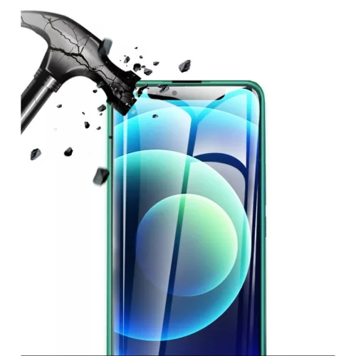 Folie sticla Apple iPhone 13 Pro / iPhone 13, Luminous HD, margini verzi