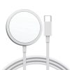 Incarcator magnetic wireless, tehnologie MagSafe, incarcare rapida 15W, alb