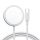 Incarcator magnetic wireless, tehnologie MagSafe, incarcare rapida 15W, alb