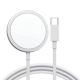 Incarcator magnetic wireless, tehnologie MagSafe, incarcare rapida 15W, alb