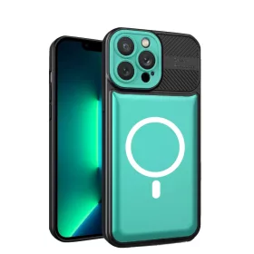   Husa Apple iPhone 13 Pro, Urban Series, prindere suport auto magnetic, antisoc, turcoaz/negru